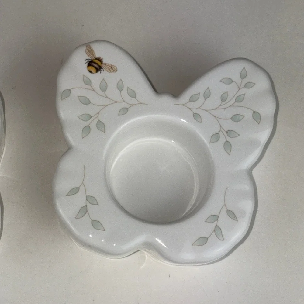NEW Lenox Butterfly Meadow Figural‎ Butterfly Tealight Candle Holders Set Of 3